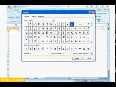 #1 Cách chèn các ký tự đặc biệt trong Excel Mới Nhất 1 #1 Cách chèn các ký tự đặc biệt trong Excel Mới Nhất
