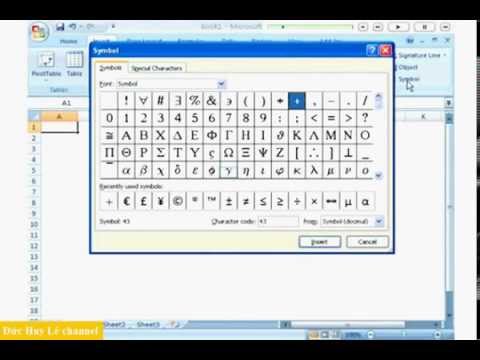 #1 Cách chèn các ký tự đặc biệt trong Excel Mới Nhất