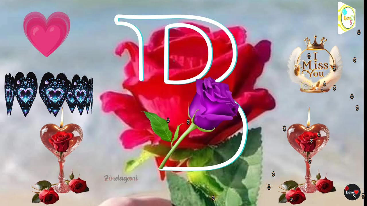 B letter Name status😍||new trending Name art video❤️||WhatsApp status💘||