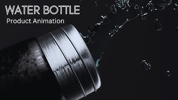 Water Bottle Product Animation | Cinema 4D + Redshift + X-Particles