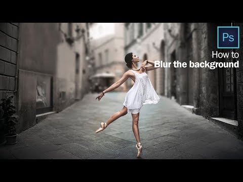 How to blur the background in photoshop (using alpha channel)