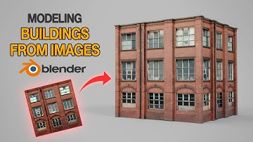 How To Model Buildings From Images In Blender 4.3 #blender #tutorial
