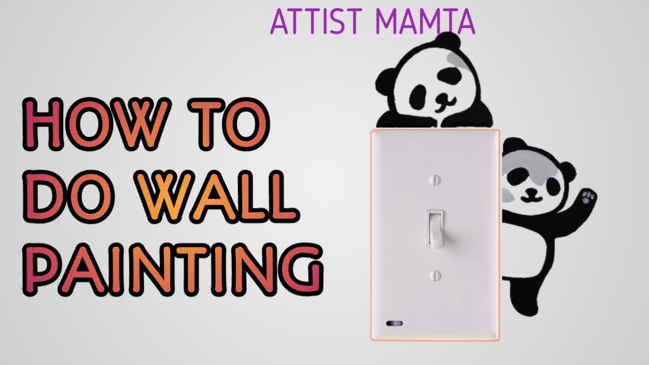 HOW TO DO WALL PAINTING|CARTOON PAINTING BY ARTIST MAMTA