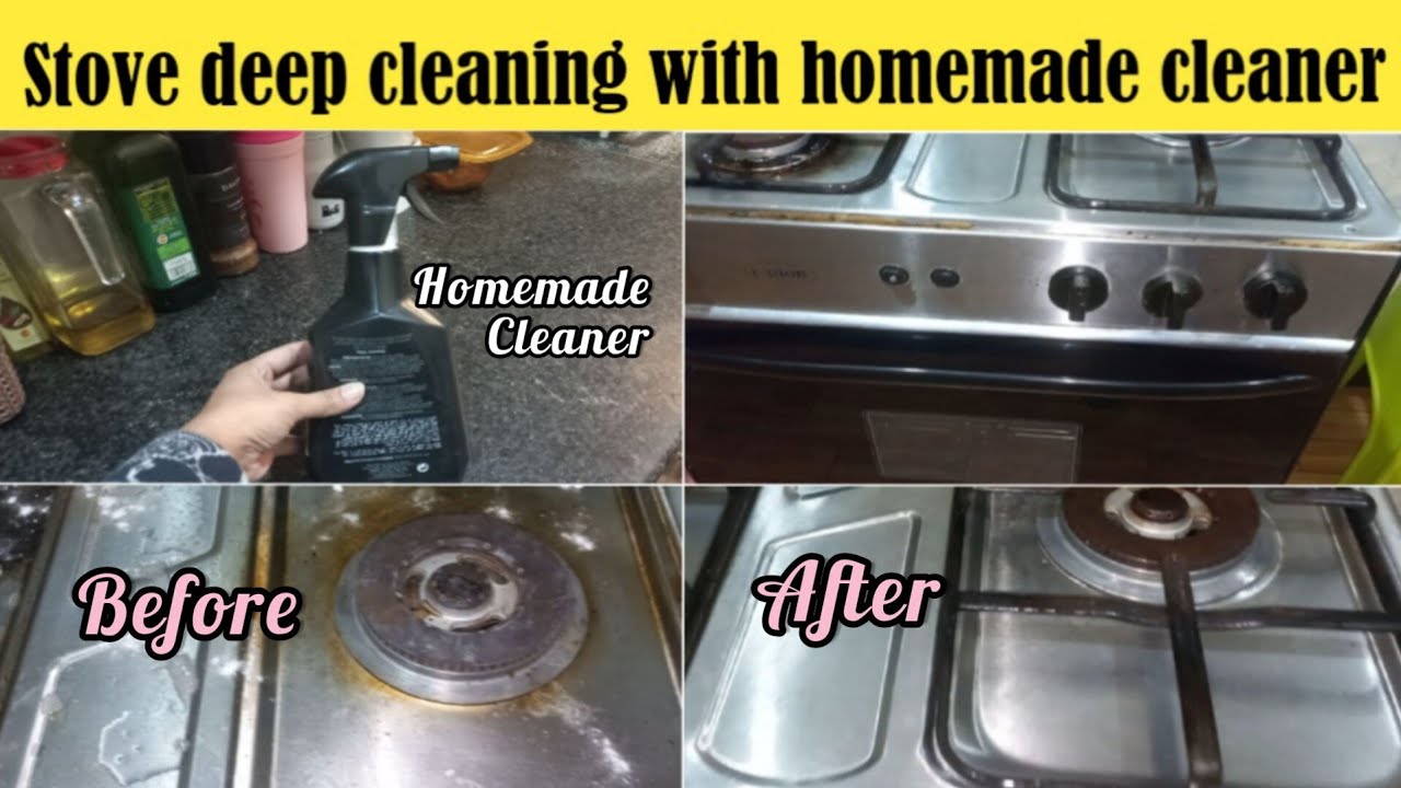 Easy way to clean stovekitchen deep cleaning vlogSana Ansari vlogs