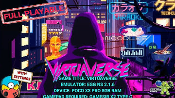 Virtuaverse EGG NS 2.1.6 Game test with settings