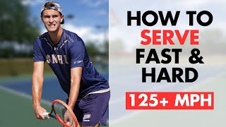 Flat Serve Technique | Hit Faster and Harder (125+ MPH)