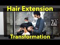 Damaged hair extension transformation  salon zero