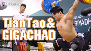 Tian Tao & Gigachad  170kg Snatch, Power Snatches, Panda Pulls