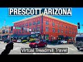 Walking Tour of Prescott Arizona Walking Tour - Historic and Scenic Mountain Town - City Walks 4K