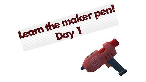 How to change the maker pen settings