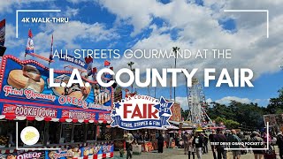 L.A. County Fair 2024 4K WalkThru ~ All Streets Gourmand