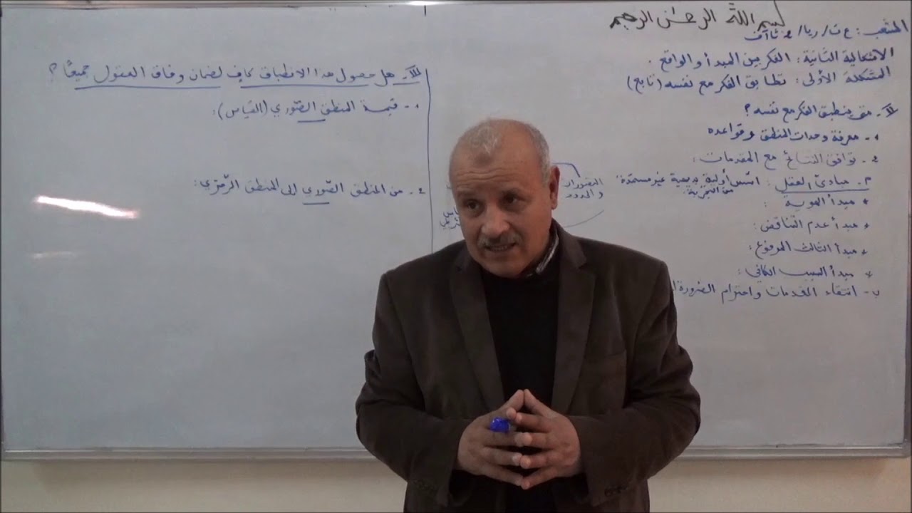 المشكلة 1 تطابق الفكر مع نفسه الجزء الاخير