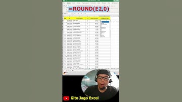 Part#36 Cara Cepat Pembulatan Angka di Excel | Gito Jago Excel #shorts