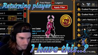 Old AQWorlds player goes through Bank