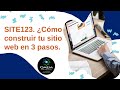 SITE123. Construye un sitio Web en 3 pasos. Web fácil 2022.