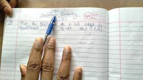 Find the point on the x-axis which is equidistant from (2,-5) and (-2,9).