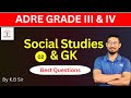 ADRE Grade III and IV General Knowledge and Social Study Questions and answers by KSK Educare