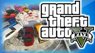 GTA 5 Funny Mods 4  Modded Building Top Deathmatch, Epic Movie Trailer, Modded Races w/ Huge Jumps!