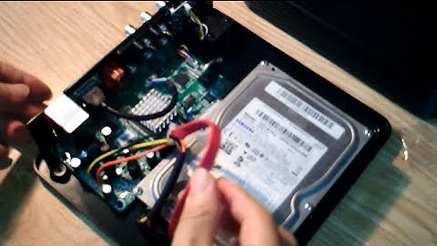 How to install hard disk for DVR 8CH Hybrid NVR DVR Video Recording system