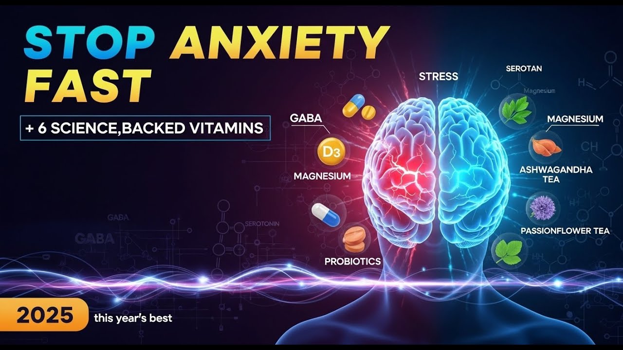 Top 6 Best Vitamins for Anxiety Relief in 2025  Reduce Stress & Boost Calm Naturally