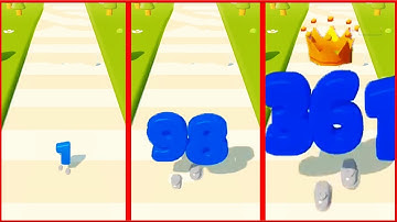 Number Run 3D - Gameplay Walkthrough - Levels 1-50