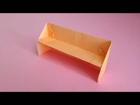 Origami Sofacouchfor Dollhouse Instructions 折り紙のソファー 簡単な折り方 Youtube