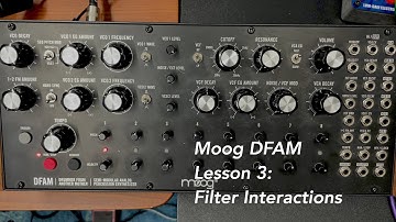 Moog DFAM percussion synthesizer tutorial Lesson 3: Filter Interactions