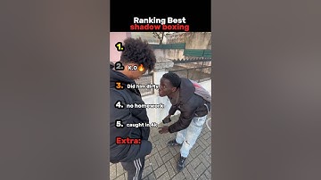 Ranking Best shadow boxing #shorts #shadowboxing #ranking #moments