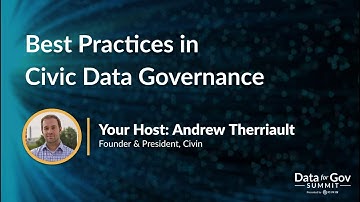 Best Practices in Civic Data Governance