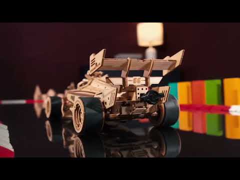 ROKR Racing Car – 3D dřevěné puzzle product video preview