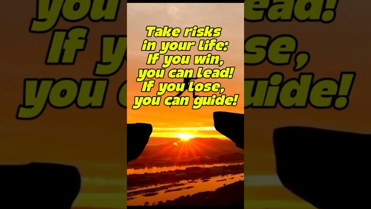 Take Risks in Life ⚡ | Motivation & Success Quotes | 