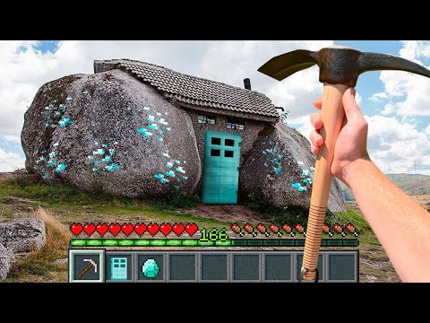 Видео: Minecraft in Real Life POV - HIDED DIAMOND HOUSE in Realistic Minecraft 創世神第一人稱真人版