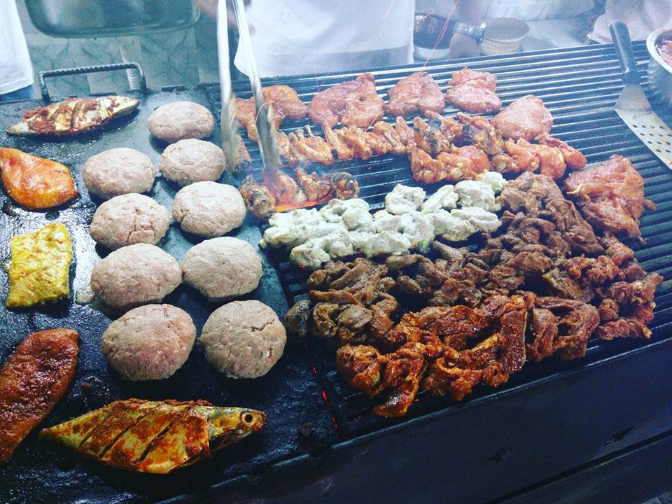 Charcoal Madhapur, Juicy Luicy, Burgers, Fried Chicken, Salmom Fish