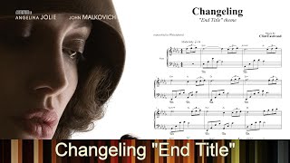Miniatura de vídeo de "Changeling “End Title” - Clint Eastwood (with sheets)"