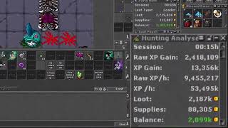 TIBIA | DUO HUNT MONK - ED 900+ / ENERGY LIBRARY 9.4KK RAW - RUBINOT screenshot 5