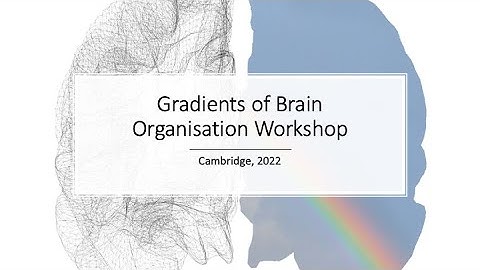 Gradients of Brain Organisation Workshop 2022: Sessions 1, Methods and Modelling
