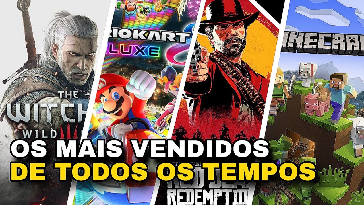 OS 10 JOGOS MAIS VENDIDOS DA HISTÓRIA! O PRIMEIRO LUGAR VAI TE ...