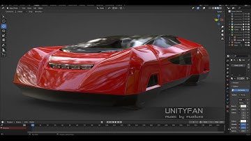 concept car quick modeling - vehicle 009 - part 3 - 4x timelapse