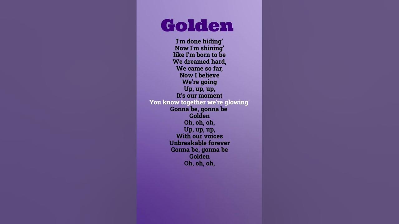 K-pop demon hunter - golden (lyrics) #kpop #demonhunter #golden #lyrics