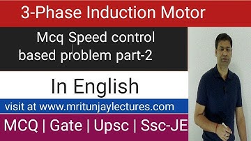 4.36 MCQ on Speed Control based problem part-2 in three Phase Induction Motor |  Induction Motor
