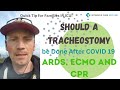 Quick tip for families in ICU: Should a tracheostomy be done after COVID-19, ARDS, ECMO and CPR?