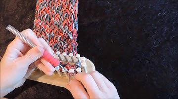 CinDWood Tip# 33 Cast off Figure 8 Stitch on Double Panel Loom