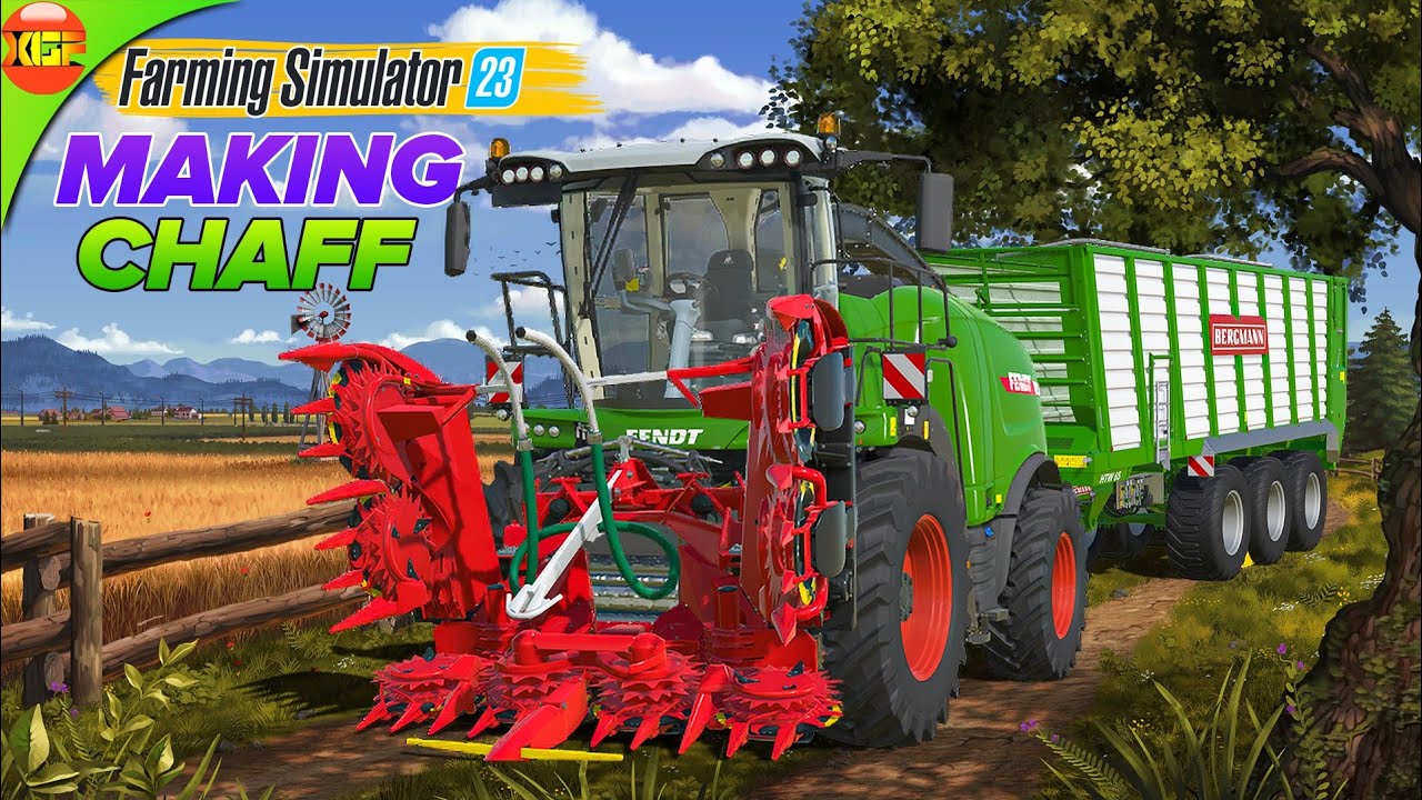 Making Chaff With New Fendt Katana Harvester | Farming Simulator 23 Early Access