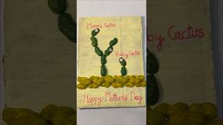 Mother’s Day Gift Idea|Easy peanut shell mumma/baby cactus craft#shorts#mothersday#craft#fyp#cactus