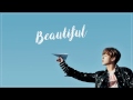 Bts jungkook  beautiful cover hanromeng lyrics