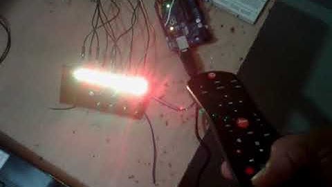 IR remote control LED chaser using Arduino Video part 2