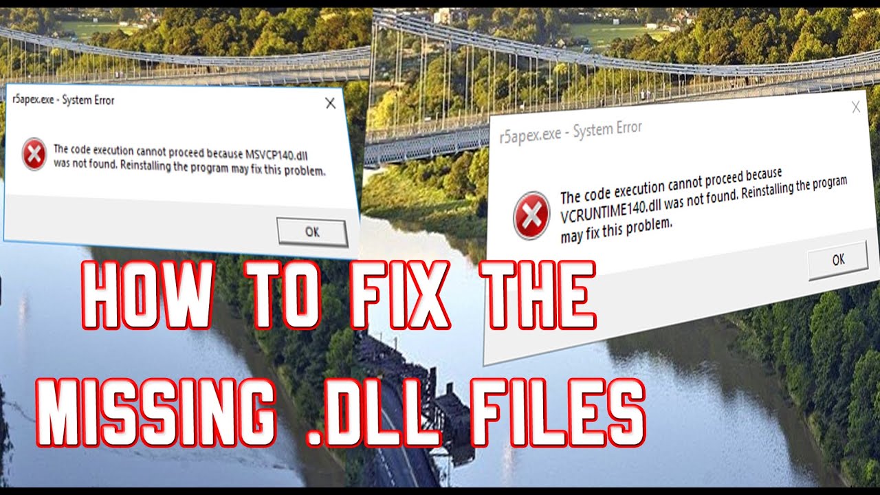 how to install missing dll files windows 10