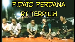 Pidato perdana Rt 07 terpilih priode 2017~2020