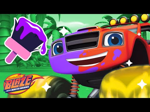 Makeover Machines 10 🏝  Blaze On An Island! | Blaze and the Monster Machines
