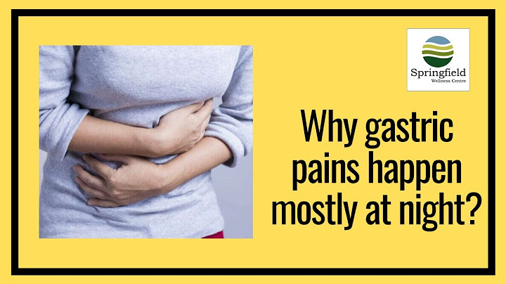 Stomach pain that wakes you up at night